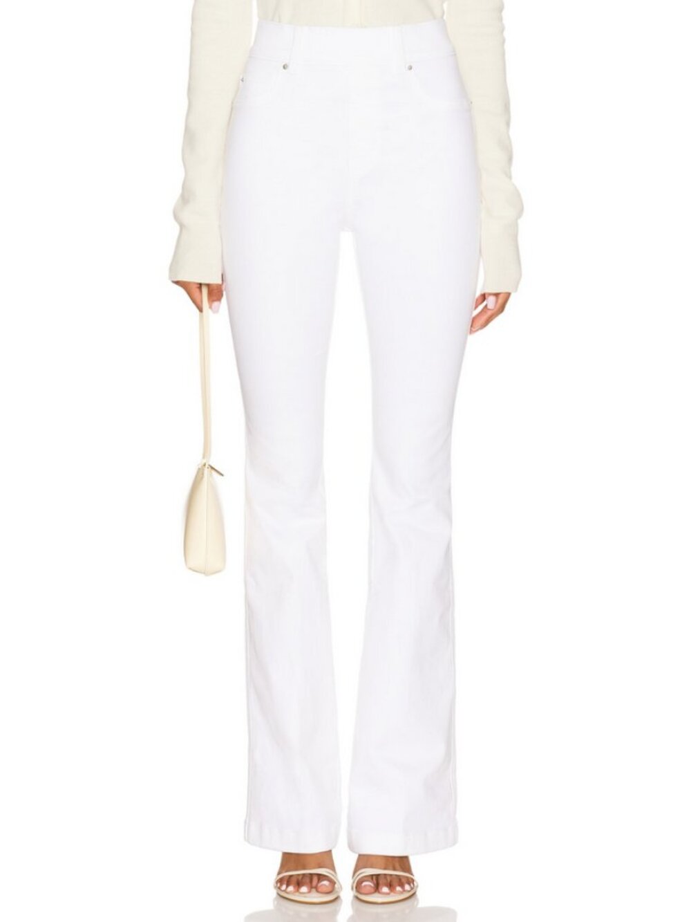 SPANX Sz. L NWT White Flare Jean